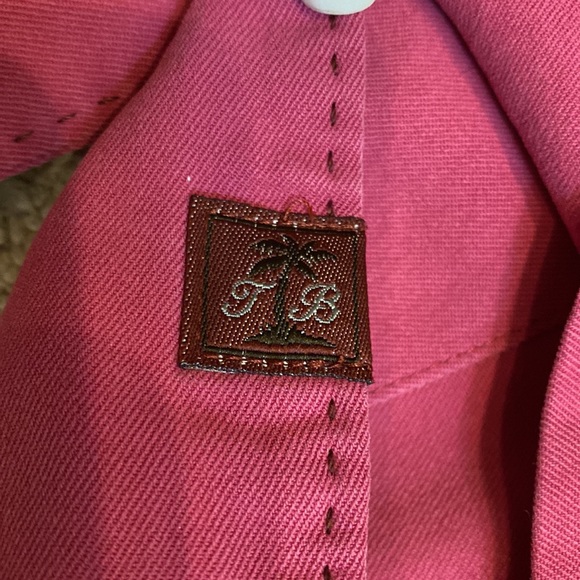 Tommy Bahama Dark Rose Button Down Silk Shirt Size Medium - Picture 10 of 14